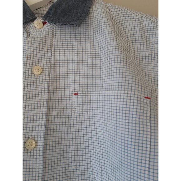 GAP KIDS white and blue shirt size M/8 - Picture 7 of 9